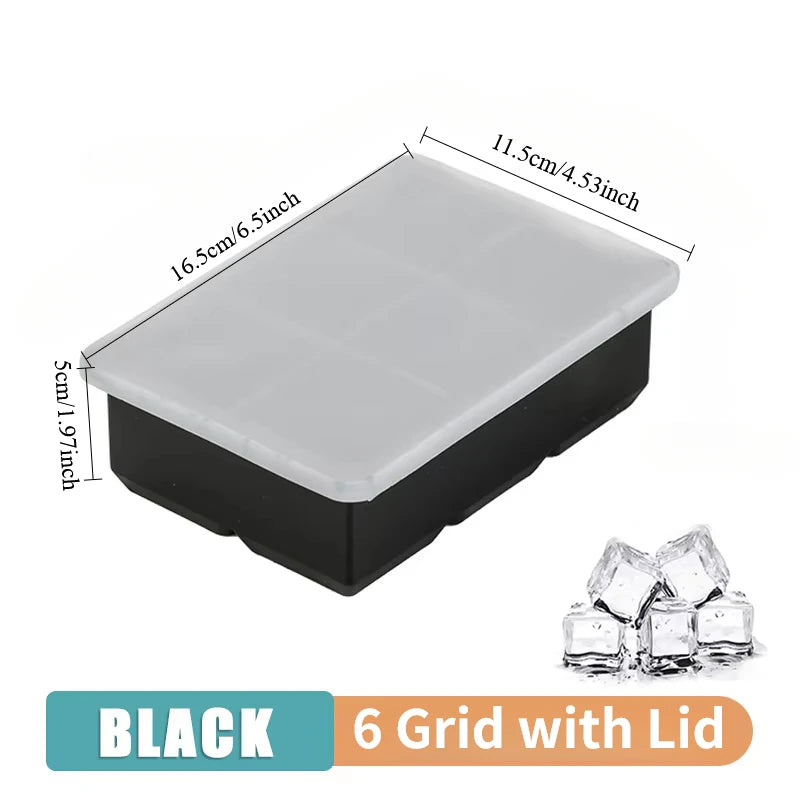 4/6/8/15Grids Silicone Ice Cube Molds Spherical Ice Molds