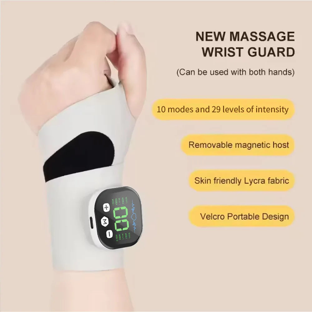 EMS Electric Cordless Hand Wrist Massager 10 Mode