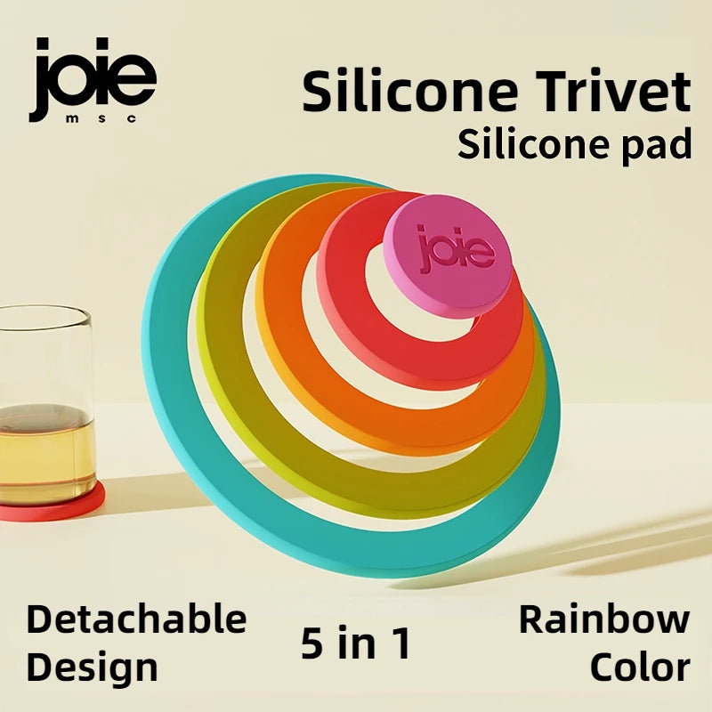 Joie Silicone Trivet For Hot Pots and Pans Heat Insulation