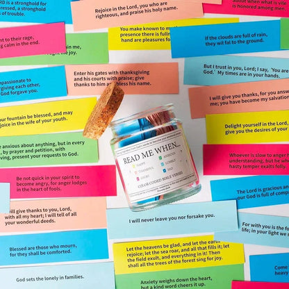 Bible Verses  in Glass Jar Bible Verse Jar Pious Prayer