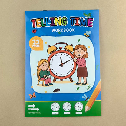 Children's Time Concept Practice Workbook, Suitable