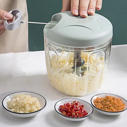 Manual Meat Mincer Garlic Chopper Rotate Garlic Press