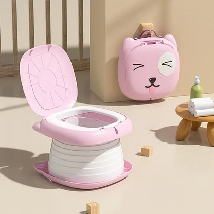 Portable Kid Boy Girl WC Toilet Seat Pot Kids Folding Toilet