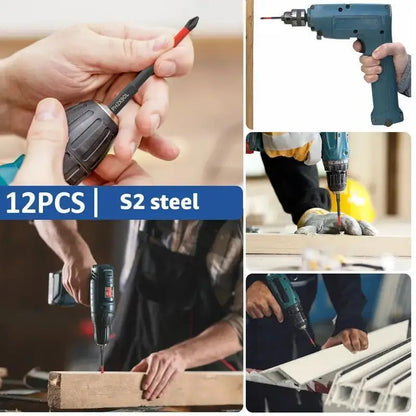 Magnetic Non-Slip Drill Bit Set for Electric and Hand Drivers