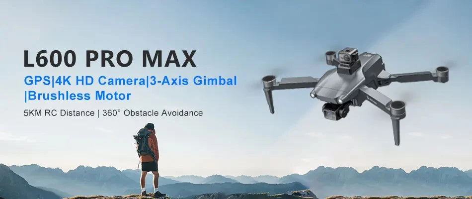 New L600 PRO MAX/PRO GPS Drone 5KM 4K Professional