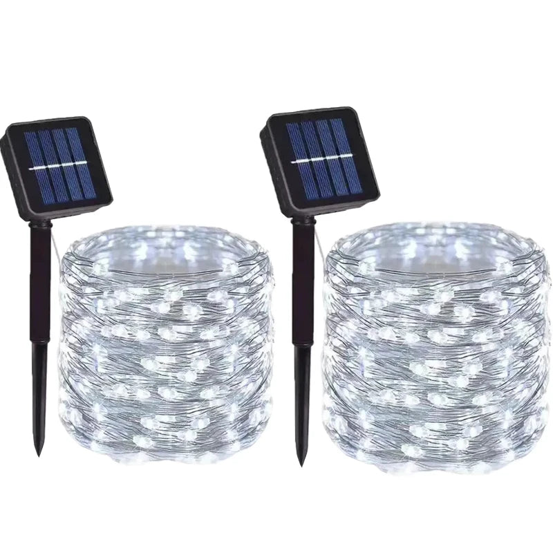 8 Modes Outdoor Solar Fairy Lights LED Copper Wire Lights