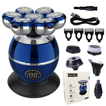 Electric Shaver 7D Floating Cutter Head Base Men Beard Trimmer