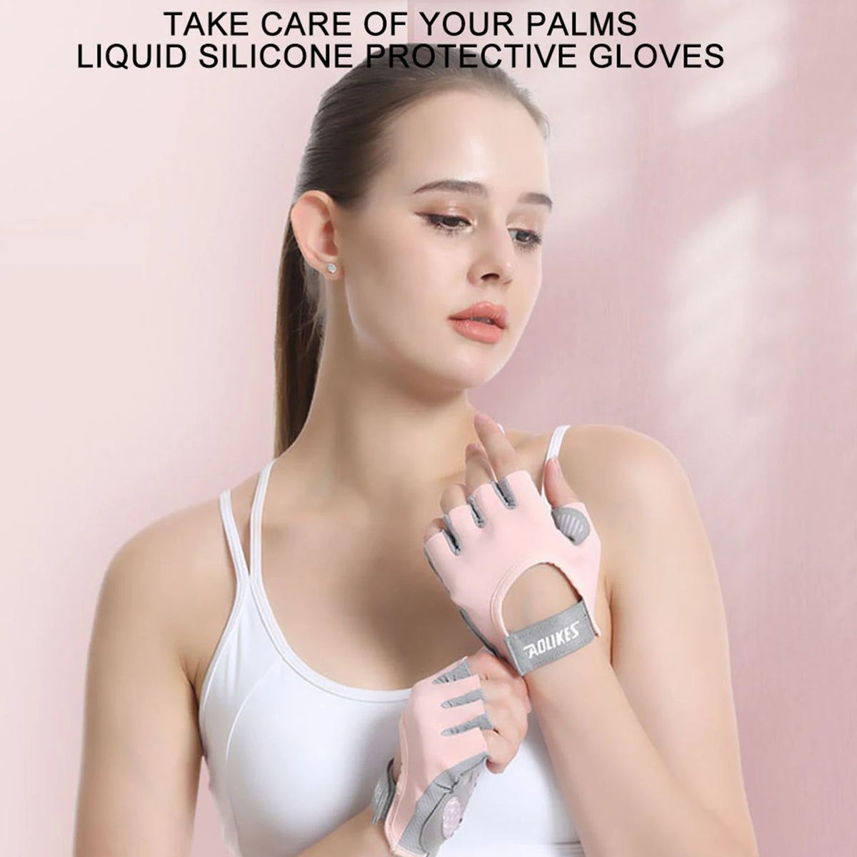 Fitness Cycling Gloves Men Women Anti Slip Shock-Absorbing
