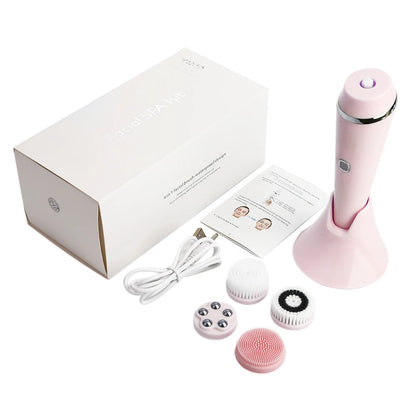 4 in 1 Electric Facial Cleansing Brush Sonic Skin Care