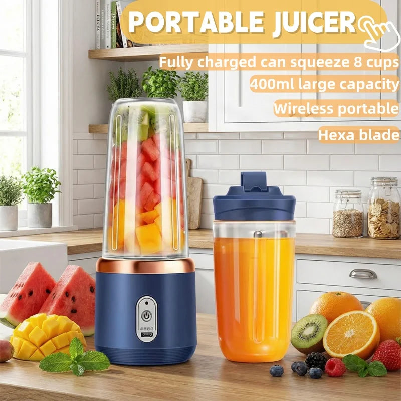 400ML Fruit Electric Juicer Food Milkshake Mixer Machine