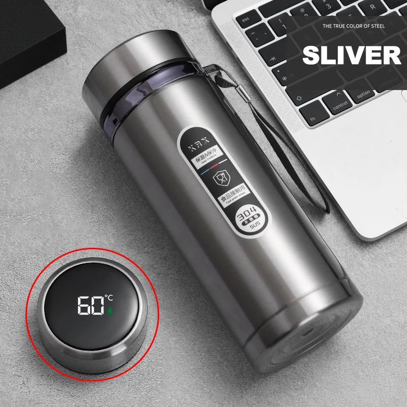 Stainless Steel Thermos Bottle with LED Temperature Bottle