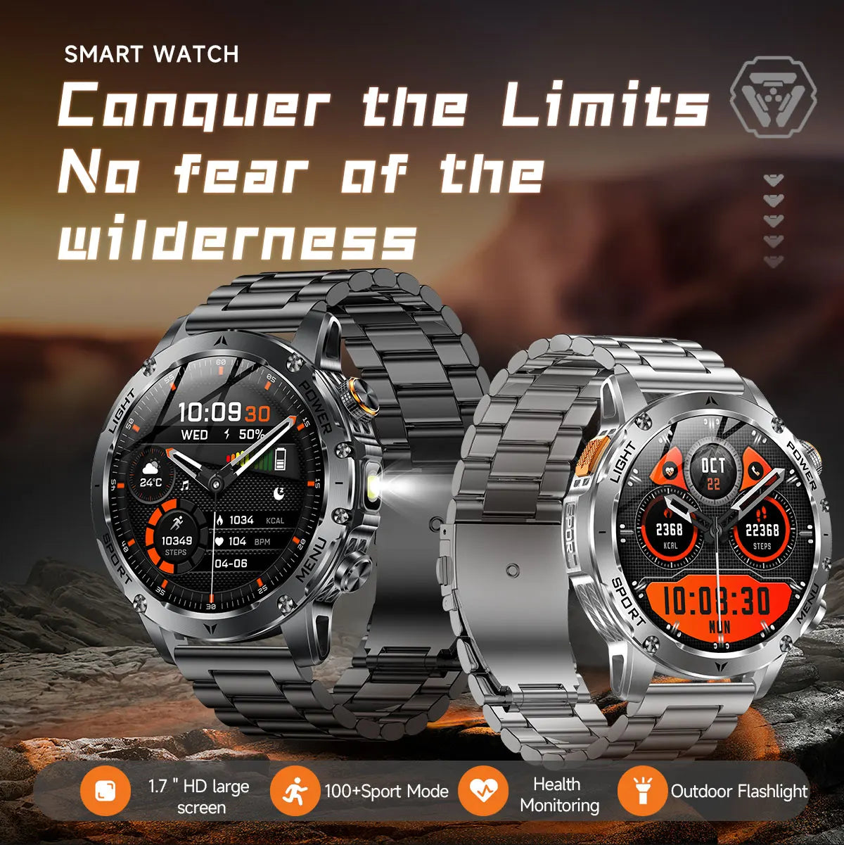 New Military T-Rex 3 Ultra 1000mAh Battery Smart Watch