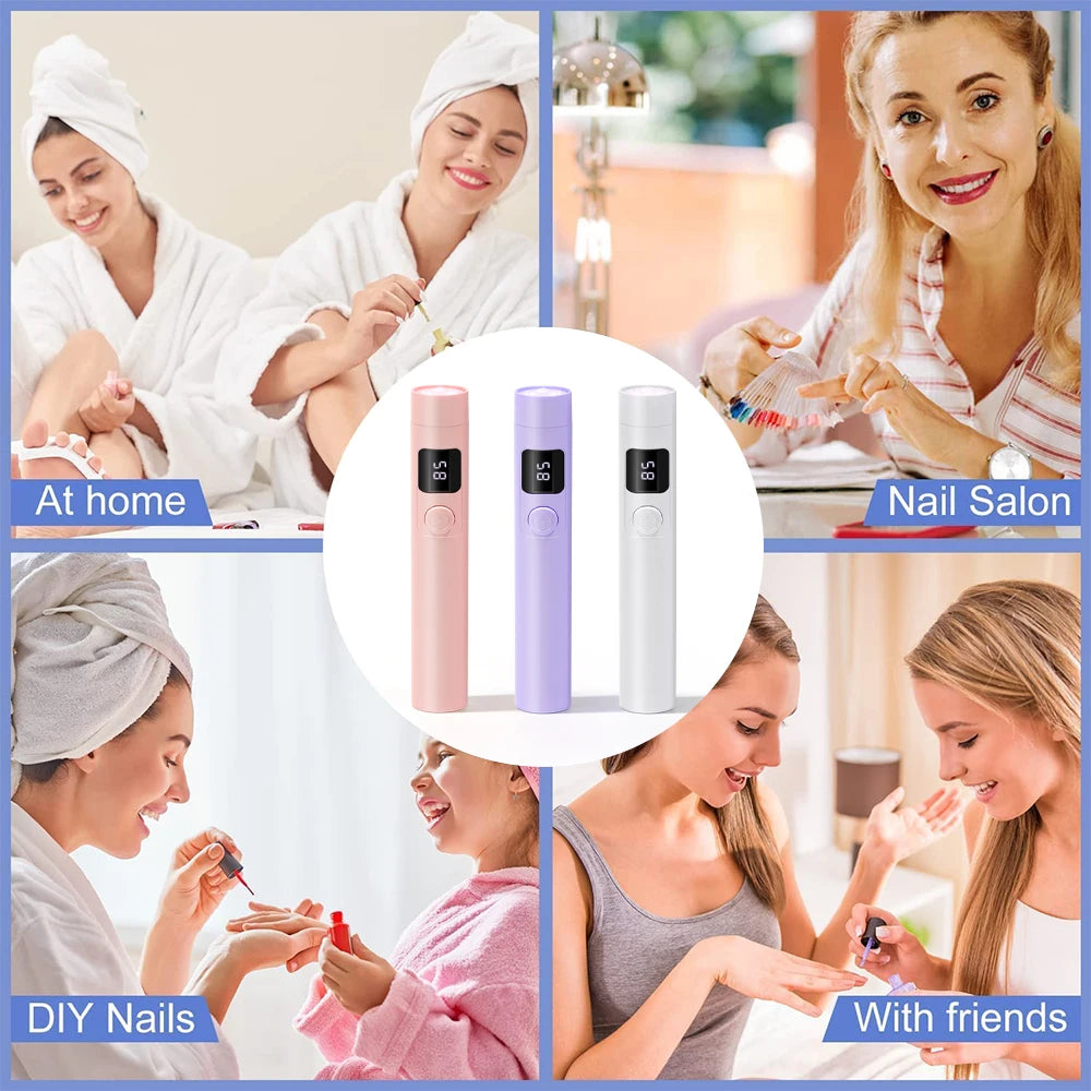 Portable Mini Nail Lamp Salon Quick Dry USB Nail Dryer