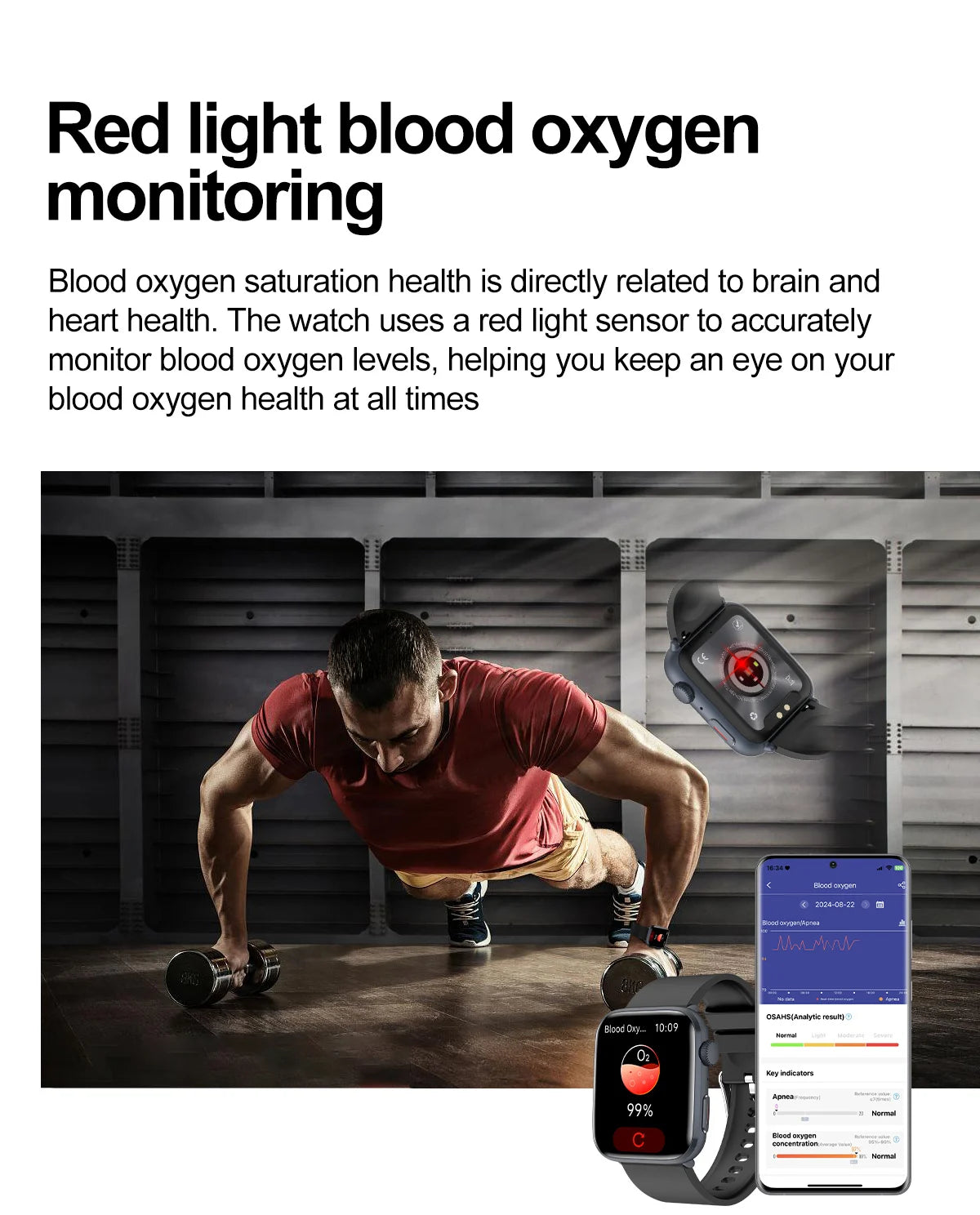 New Women Men AI Smart Diagnosis Watch HRV+PPG Blood Pressure