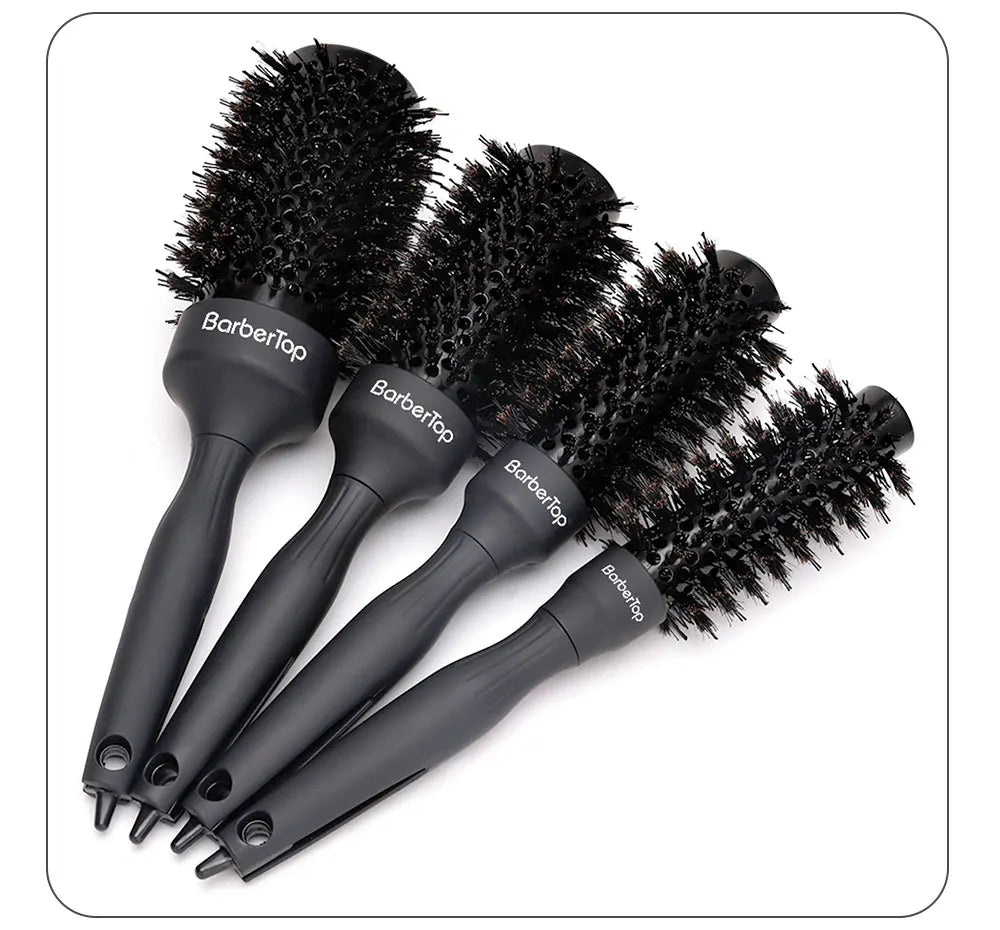 Handle Round Rolling Brush Straight Twill Hair Comb