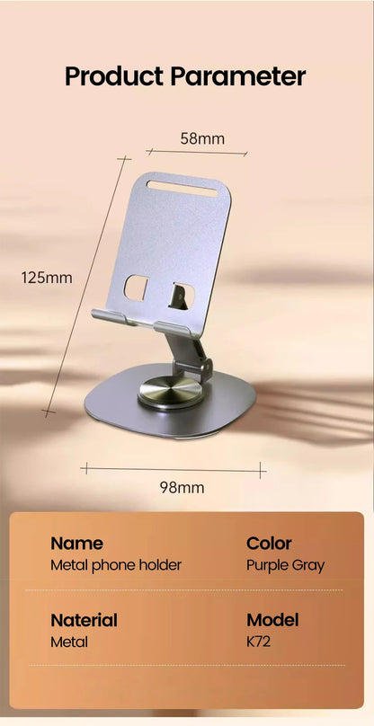 Olaf Rotating Table Cell Phone Holder Support Desktop Stand