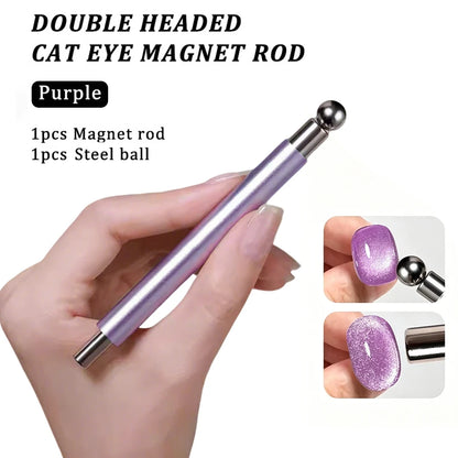 3 In 1 Dual Headed Cat Eye Nail Art Magnetic Stick
