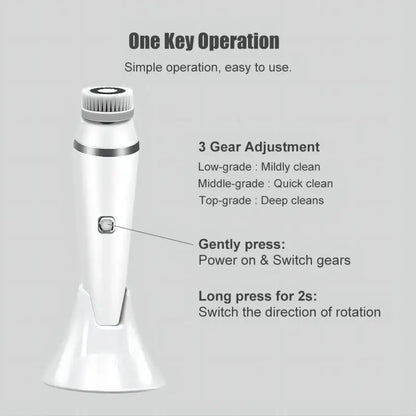 4 in 1 Electric Facial Cleansing Brush Sonic Skin Care