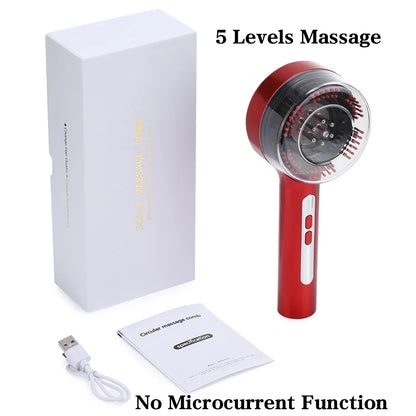 Electric Micro-current Massage Comb Red Light Hair Care