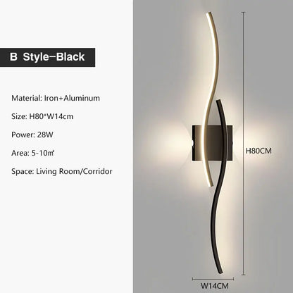 Indoor LED Wall Lights for Bedroom Bedside LED Wall Lamps