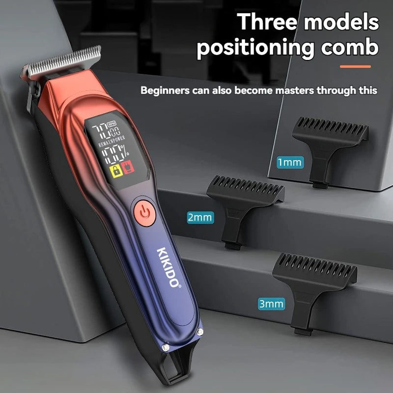 Stainless steel hairdresser electric push cut hair