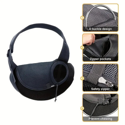 1Pc Dog out backpack,Dog Sling Carrier Breathable