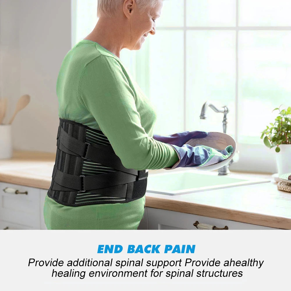 Back Brace for Lower Back Pain Lumbar Pad - Back Support Belt