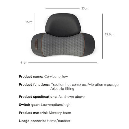 Electric Neck Massager Cervical Pillow Hot Compress
