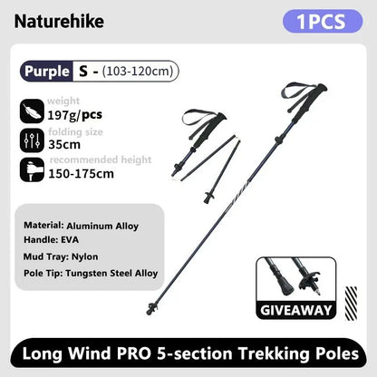 Climbing Sticks Ultralight Outdoor Folding Trekking Poles