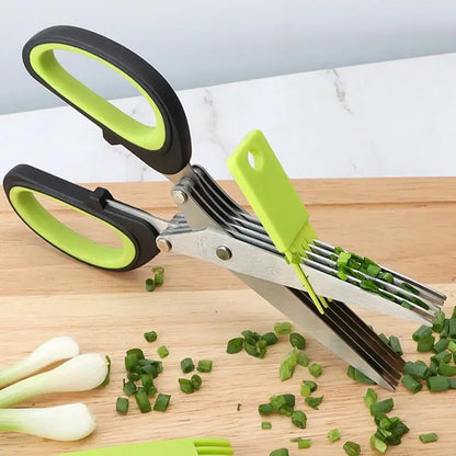 Multi Layer Scissor Kitchen Shears 5 Blade Stainless Steel
