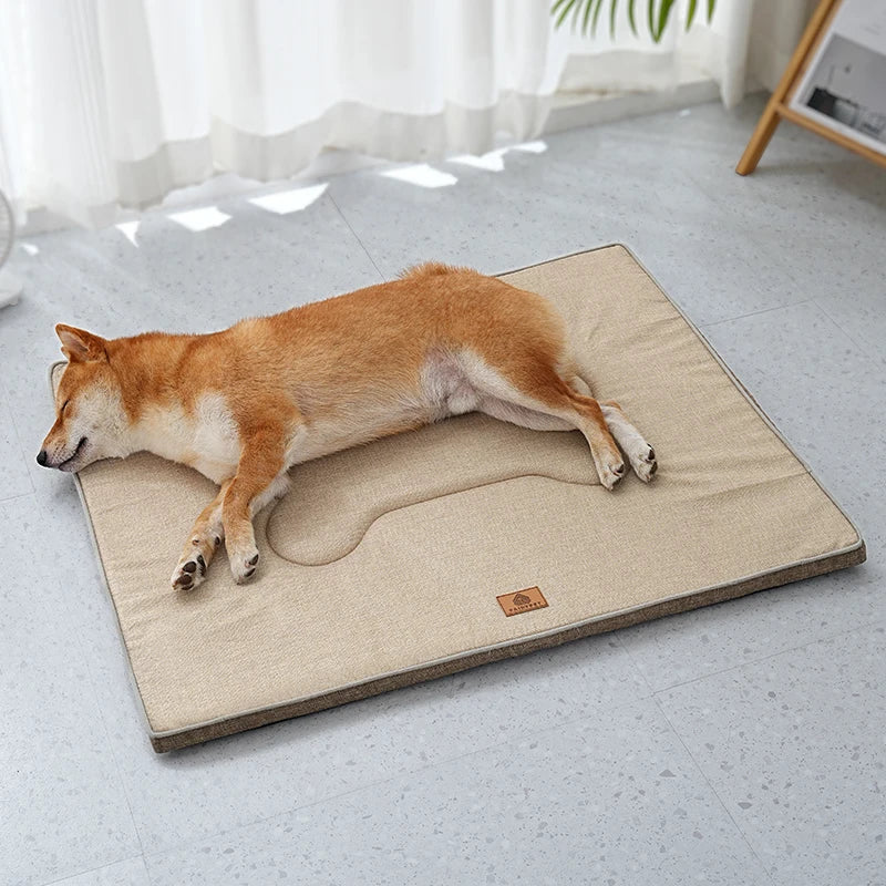 Winter Washable Dog Bed Reversible Dog Crate Pad