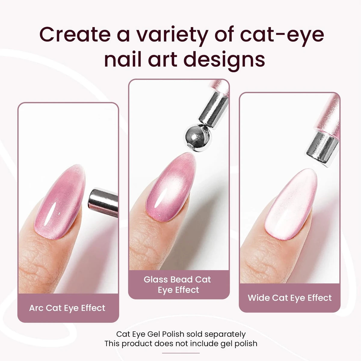 3 In 1 Dual Headed Cat Eye Nail Art Magnetic Stick
