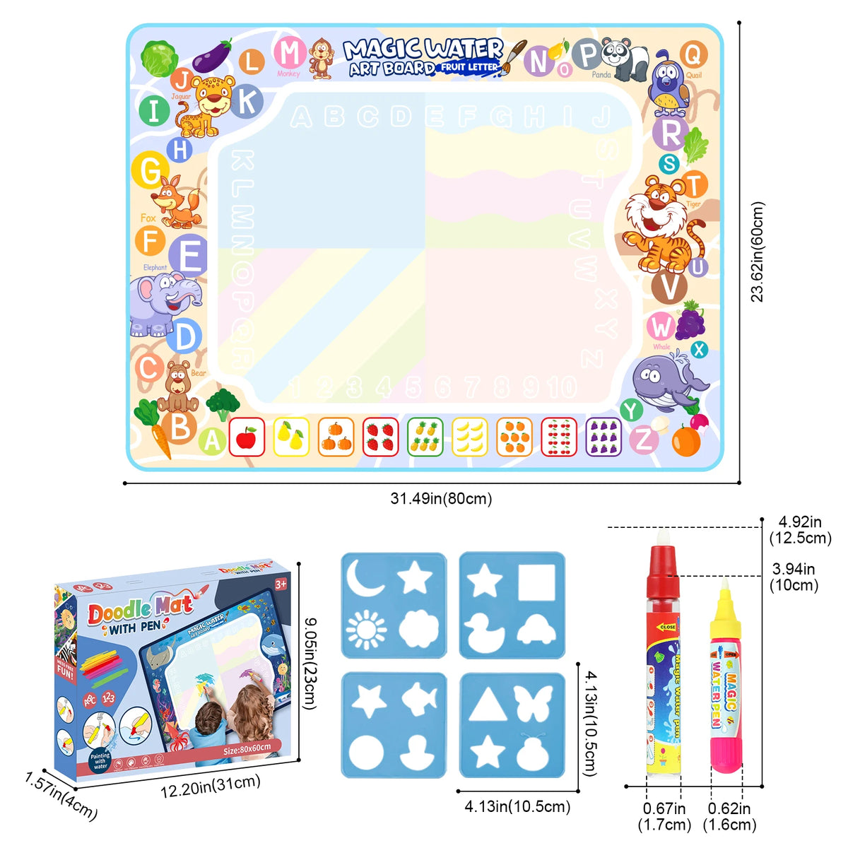 Magic Water Drawing Mat Coloring Doodle Mat