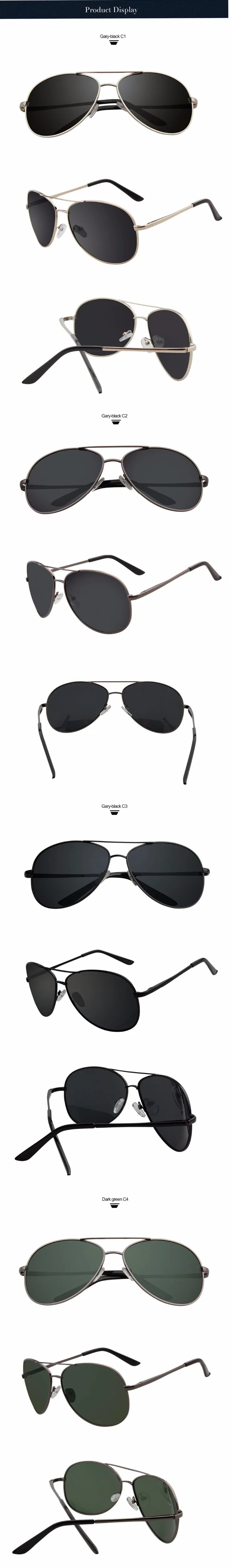 Classic Pilot Sunglasses Men Polarized Driving Sun Glasses