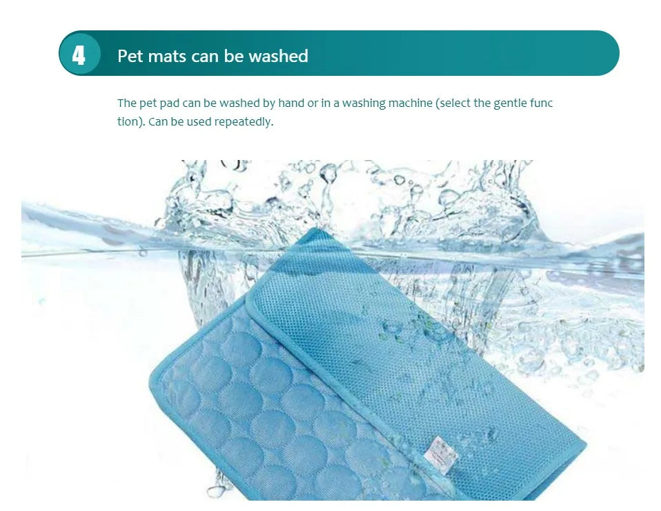 Dog Cooling Mat Summer Pet Cold Bed Extra Large