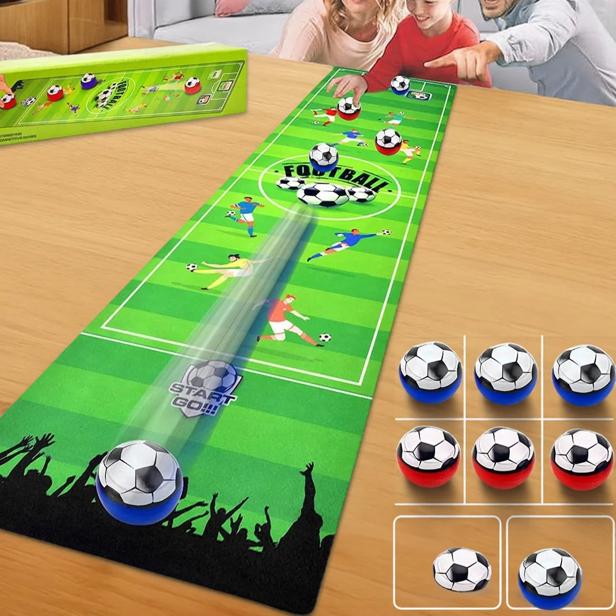 Soccer Curling Board Game - Children Interactive Social Fun Toy
