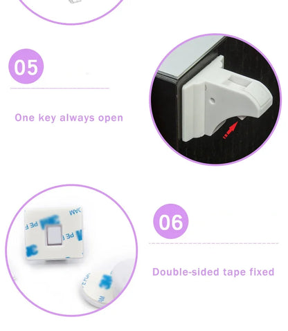 Baby Safety Lock Invisible Lock Kids Security  Protection