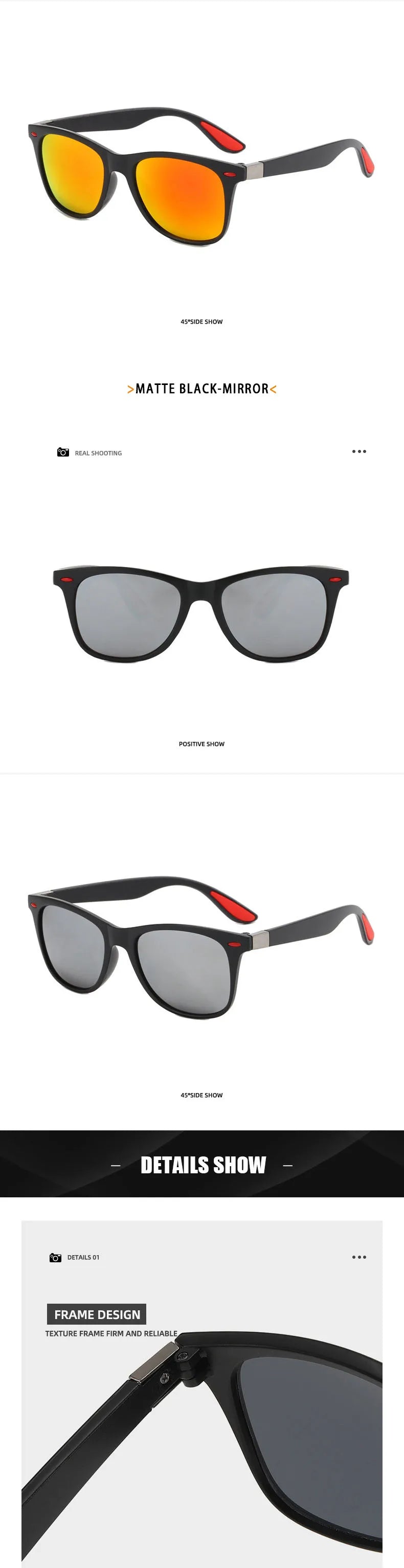 TANGOWO Polarized Retro Sunglasses Men Women Vintage