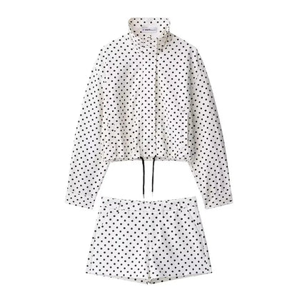 HH Fashion Women's Polka Dot Print Short Coats