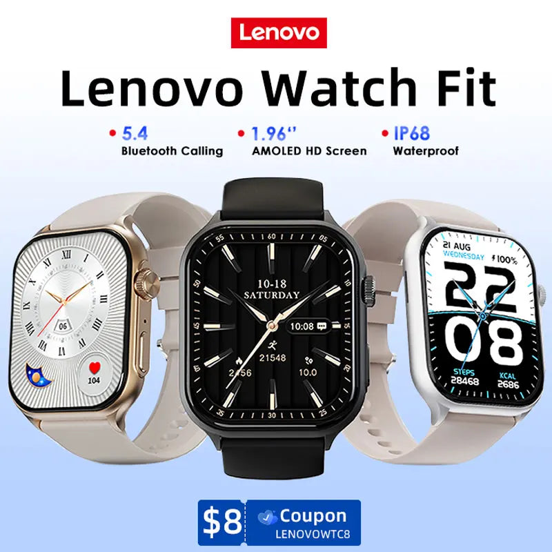 Original Lenovo Smart Watches Sports Fitness Watch Heart Rate