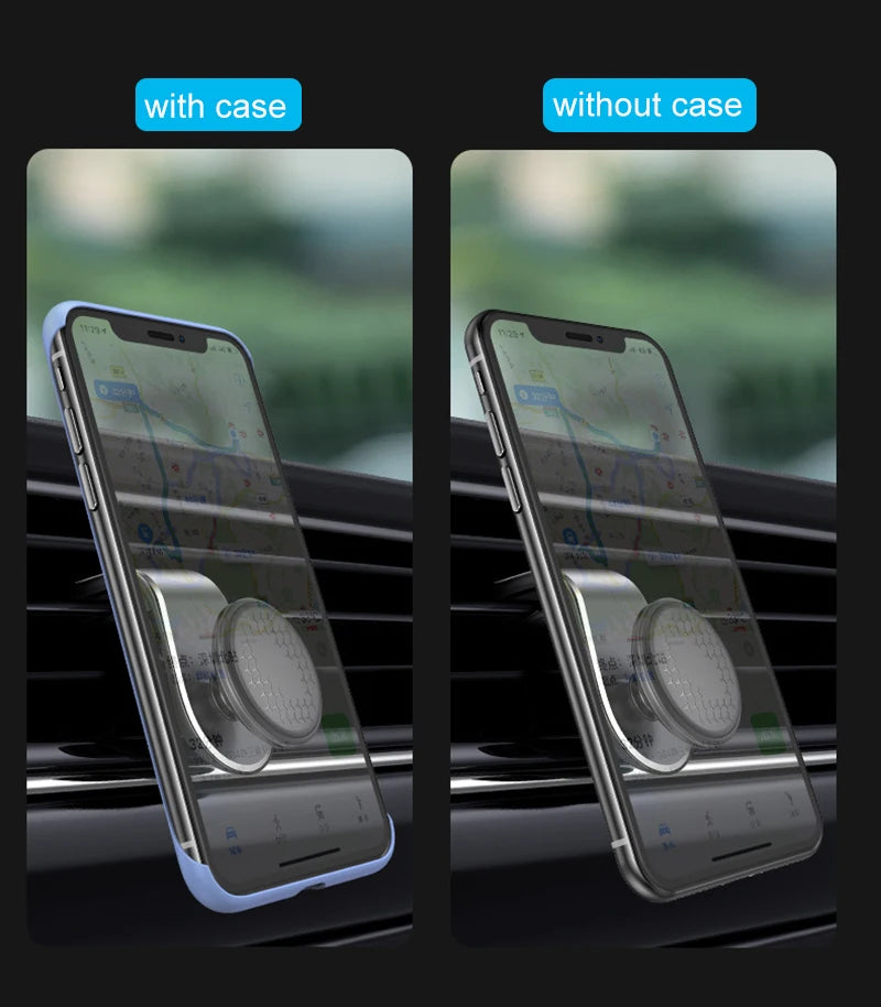 Magnetic Car Phone Holder Air Vent Clip Mount Rotation