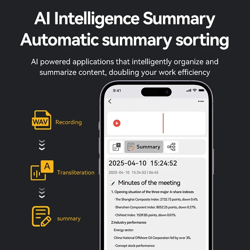 AI Voice Recorder Transcribe & Summarization with ChatGPT