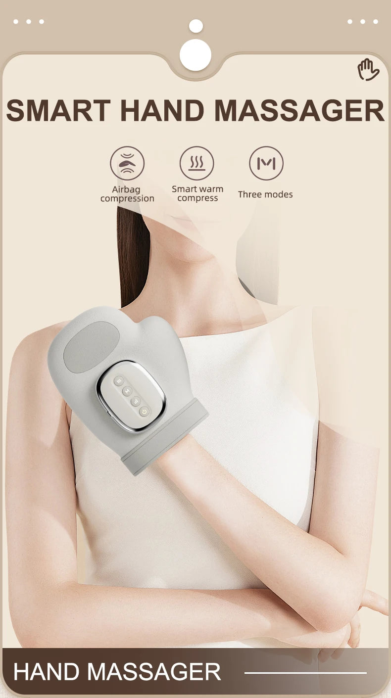 Hand Massager with Airbag Compression Finger Wrist Palm