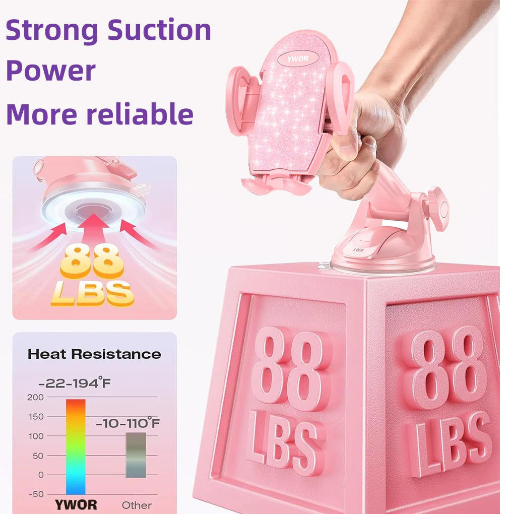 Car Phone Holder 360° Rotation Phone Holders Mount Dashboard