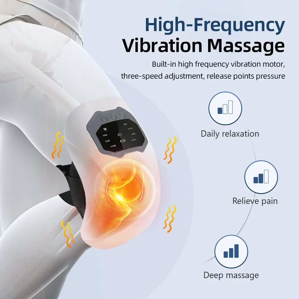 Smart Knee Massager Wireless Electric Heating Red Light
