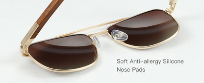 ZENOTTIC Trend Wood Polarized Sunglasses for Men