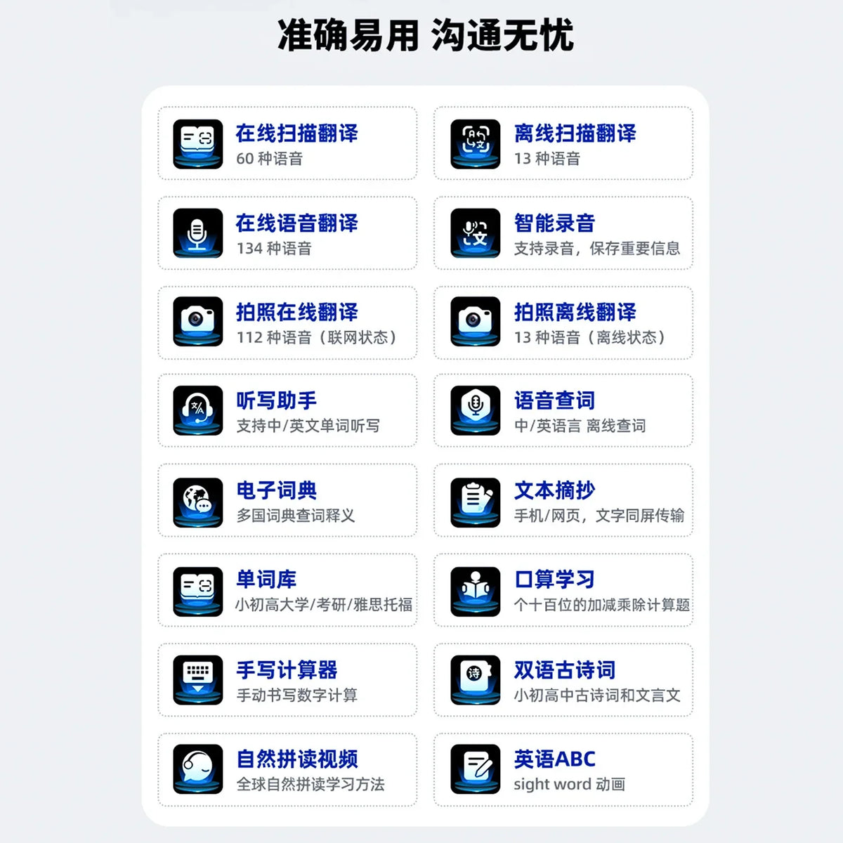 GPT AI Translation Pen 150+ Languages AI Scan Smart Translation