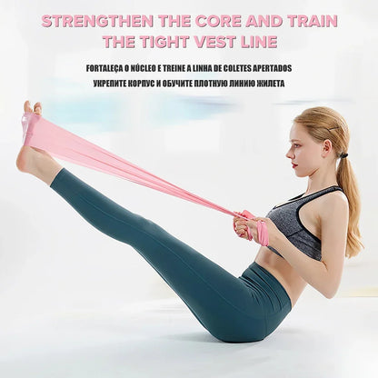 Length 200cm Yoga Pilates Stretch Resistance Band