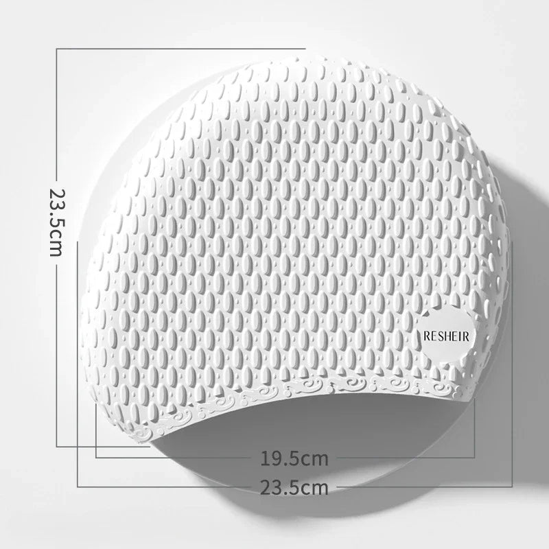 Silicone Swimming Caps Large Size Long Hair Ear Protection