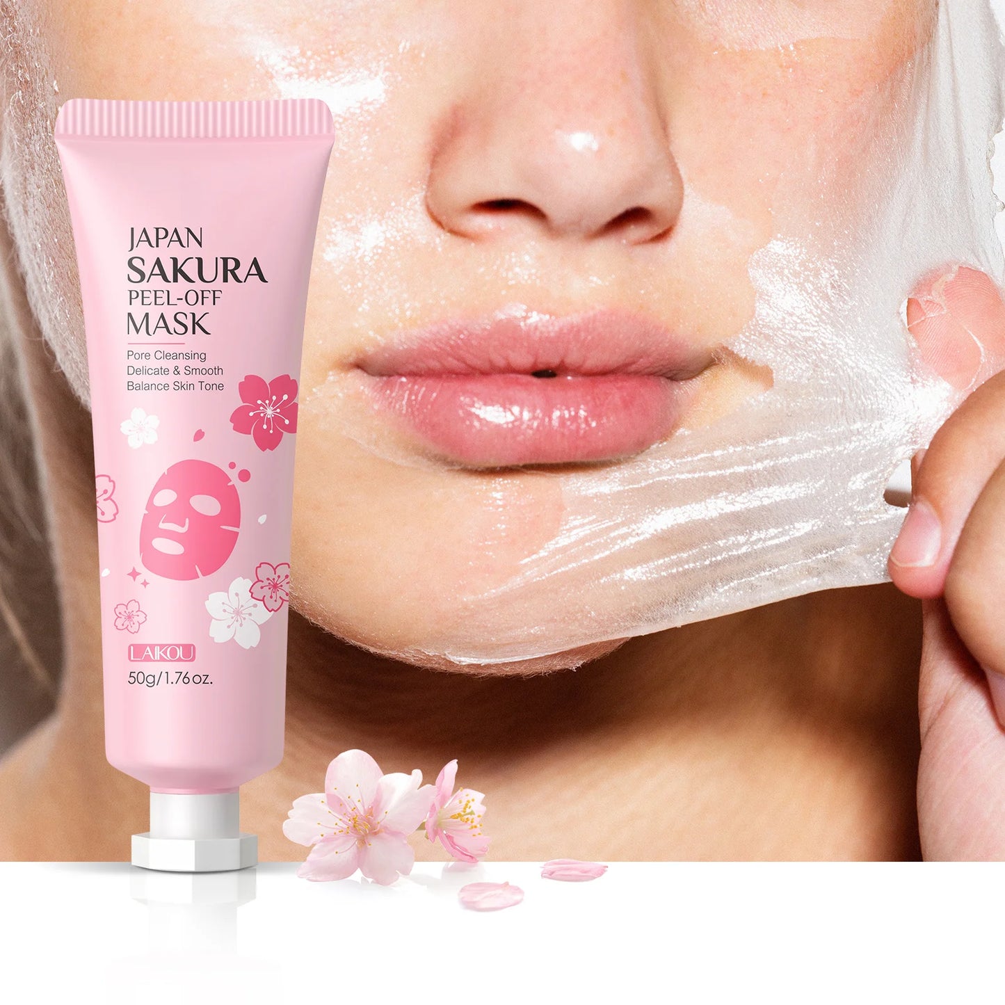 Cherry Blossom Peel Off Mask ,Hydrating & Deep Cleansing